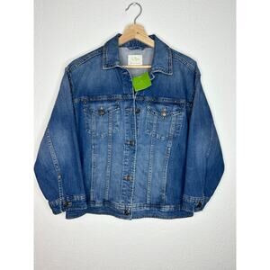 Kate Spade New York Broome Street Oversized Denim Jacket XS NWT